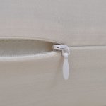 Vidaxl housses de coussin coton 4 pcs beige 40x40 cm