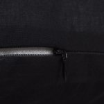Vidaxl housses de coussin coton 4 pcs noir 40x40 cm