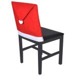 Vidaxl housses de dossier de chaise 6 pcs bonnet de pre nol