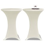 Vidaxl housses lastiques de table  60 cm crme 4 pcs