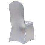 Vidaxl housses extensibles de chaise 6 pcs argent