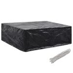 Vidaxl housses de salon de jardin 2 pcs 8 ?illets 250x210x90 cm
