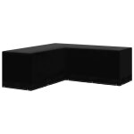 Vidaxl housses de salon de jardin 2pcs forme l 12 ?illets 250x250x90cm