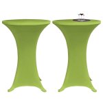 Vidaxl housses de table extensible 4 pcs 70 cm vert