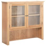 Vidaxl huche de pupitre 110x33, 5x105 cm bois de chne massif