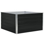 Vidaxl jardini�re 100 x 100 x 45 cm acier galvanis� anthracite