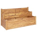 Vidaxl jardinire  2 niveaux 160x75x84 cm bois massif d'acacia