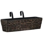 Vidaxl jardinières 2 pcs jacinthe d'eau marron Vidaxl jardinières 2 pcs jacinthe d'eau marron