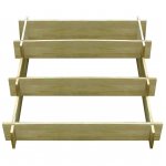 Vidaxl jardini�re � 3 niveaux 90 x 90 x 35 cm bois impr�gn�
