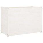 Vidaxl jardinire d'extrieur blanc 100x50x70 cm bois de pin massif