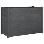 Vidaxl jardinire d'extrieur gris 100x50x70 cm bois de pin massif
