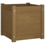 Vidaxl jardinire d'extrieur marron miel 40x40x40 cm bois de pin