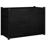Vidaxl jardinire d'extrieur noir 100x50x70 cm bois de pin massif