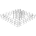Vidaxl jardinière en gabion acier galvanisé 120x120x20 cm Vidaxl jardinière en gabion acier galvanisé 120x120x20 cm