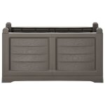 Vidaxl jardinire gris 80x42, 5x42 cm pp