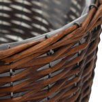 Vidaxl jardinière osier avec doublure en pe Vidaxl jardinière osier avec doublure en pe