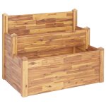 Vidaxl jardinire sur 2 niveaux 110x75x84 cm bois massif d'acacia