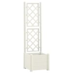Vidaxl jardinière avec treillis 43x43x142 cm pp blanc Vidaxl jardinière avec treillis 43x43x142 cm pp blanc