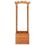 Vidaxl jardinière à treillis avec arche 49x39x130 cm bois de sapin Vidaxl jardinière à treillis avec arche 49x39x130 cm bois de sapin