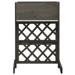 Vidaxl jardinière à treillis de jardin gris 45x30x74 cm bois de sapin Vidaxl jardinière à treillis de jardin gris 45x30x74 cm bois de sapin