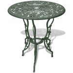 Vidaxl jeu de bistro 3 pcs aluminium coul vert