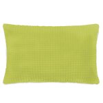 Vidaxl jeu de coussin 2 pcs velours 40 x 60 cm vert