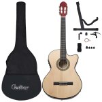 Vidaxl jeu de guitare 12 pcs occidental avec galiseur et 6 cordes