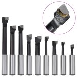 Vidaxl jeu d'outils d'al�sage 15 pcs 50 mm t�te d'al�sage mt2 - f1 - 12