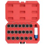 Vidaxl jeu d'outils de verrouillage de roue 21 pcs pour bmw
