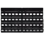 Vidaxl jeu de paniers muraux de stockage plastique 30pcs bleu et rouge