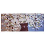 Vidaxl jeu de tableau sur toile fleurs en vase multicolore 150x60 cm Vidaxl jeu de tableau sur toile fleurs en vase multicolore 150x60 cm