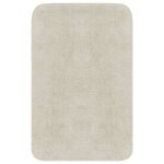 Vidaxl jeu de tapis de salle de bain 2 pcs tissu blanc