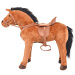 Vidaxl jouet en peluche cheval marron Vidaxl jouet en peluche cheval marron