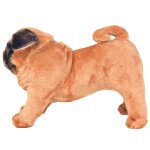 Vidaxl jouet en peluche chien de race pug marron clair xxl Vidaxl jouet en peluche chien de race pug marron clair xxl
