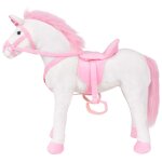 Vidaxl jouet en peluche licorne blanc et rose xxl