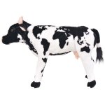Vidaxl jouet en peluche vache noir et blanc xxl