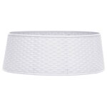 Vidaxl jupe de sapin de nol blanc 54x19, 5 cm