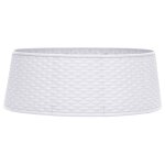 Vidaxl jupe de sapin de nol blanc 65x19, 5 cm