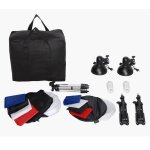 Vidaxl kit 2 mini studio photo 2 lampes 45w 2 trpieds 8 fonds