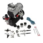 Vidaxl kit de compresseur professionnel avec 2 pistolets