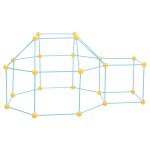 Vidaxl kit de construction de fort pour enfants 72 pcs