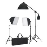 Vidaxl kit d'éclairage de studio photo blanc et noir Vidaxl kit d'éclairage de studio photo blanc et noir