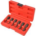 Vidaxl kit d'extracteurs de vis acier 6 pices