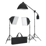 Vidaxl kit photo 3 softbox fond vert et réflecteur Vidaxl kit photo 3 softbox fond vert et réflecteur