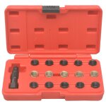 Vidaxl kit rparation filetage bougie de prchauffage 16 pcs m14x1, 25