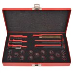 Vidaxl kit rparation filetage bougie de prchauffage 21pcs m12x1, 25mm