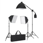 Vidaxl kit de studio photo bote  lumire toile de fond et rflecteur
