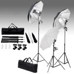 Vidaxl kit de studio photo avec toile de fond et jeu d'clairage