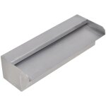 Vidaxl lame d'eau rectangulaire 30 cm acier inoxydable pour piscine