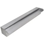 Vidaxl lame d'eau rectangulaire 60 cm acier inoxydable pour piscine